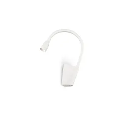 LED Wandleuchte GOOSE, 3W 3000K, mit Schalter, Weiß