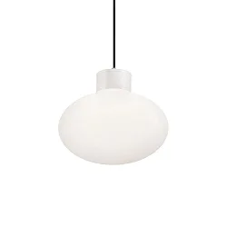 Outdoor Pendelleuchte CLIO, IP44, E27, ohne Abdeckung, Aluminium, Weiß