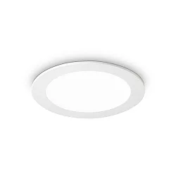 LED Einbau-Flächenleuchte GROOVE ROUND, IP20, Ø 11.8cm, schaltbar, weiß / satiniert, 10W 4000K 720lm 110°, weiß