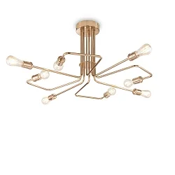 Ceiling luminaire TRIUMPH, 8 flames, Ø 92cm, E27, antique brass