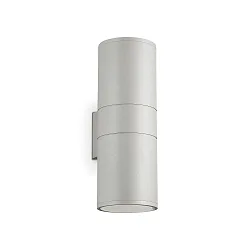 Outdoor Wandleuchte GUN BIG, Up/Down, 2-flammig, 2xE27, IP54, grau