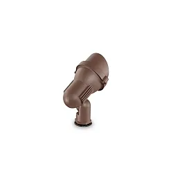 Outdoor Erdspießstrahler TERRA SMALL, IP65, GU10, schwenkbar, Aluminium, Kaffeebraun