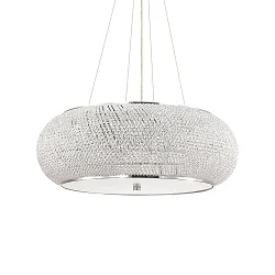 Kristall-Pendelleuchte PASHA, 14-flammig, Ø 65cm, E14, Gold