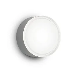Outdoor wall / ceiling luminaire URANO BIG, Ø 16cm, GX53 max. 15W, aluminium / acrylic, matt anthracite
