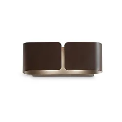 Wandleuchte CLIP MINI, Breite 25cm, inkl. 2x G9 28W 2700K, Corten