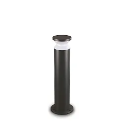 Outdoor Stehleuchte TORRE BIG, IP44, Höhe 60cm, E27, Schwarz matt / Opal