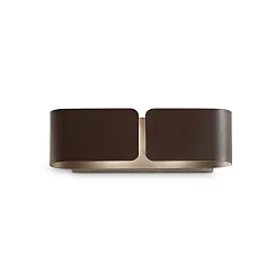 Wandleuchte CLIP SMALL, 2-flammig, Breite 44cm, 2x E27 (exkl.), Corten