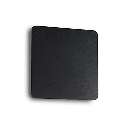 LED Wandleuchte COVER SQUARE, 20 x 20cm, 11W 3000K 720lm, indirekt, Schwarz / Opal