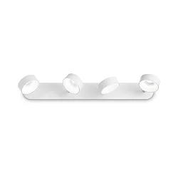 LED Wand-/Deckenleuchte OBY, 4-flammig, 24W 3000K 1600lm, dreh-/schwenkbar, weiß