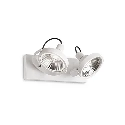 Wand-/Deckenspot GLIM, 2-flammig, inkl. GU10 QPAR111 13W 3000K, Weiß