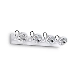 Wand-/Deckenspot GLIM, 4-flammig, inkl. GU10 QPAR111 13W 3000K, Weiß