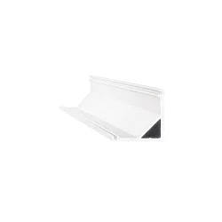 Aufbau-Eckprofil SLOT SURFACE 11mm, inkl. runder Abdeckung + Montagekit, 200cm, Weiß
