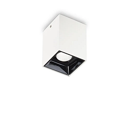LED Aufbau-Downlight NITRO D05 SQUARE, IP20, CRi >90, on-off, starr, 10W 3000K 850lm 36°, weiß