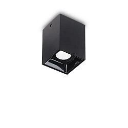 LED Aufbau-Downlight NITRO D05 SQUARE, IP20, CRi >90, on-off, starr, 10W 3000K 850lm 36°, schwarz