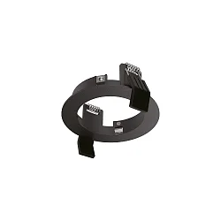 Federclip-Einbaurahmen RUND für LED Einbaustrahler DYNAMIC, Ø 9.5cm, Schwarz