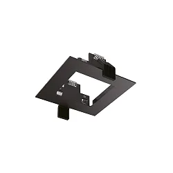 Federclip-Einbaurahmen ECKIG für LED Einbaustrahler DYNAMIC, 10 x 10cm, Schwarz