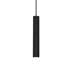 LED Pendelleuchte TUBE, Ø 4cm / H 25cm, 9W 3000K 850lm, dimmbar, Schwarz