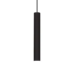 LED Pendelleuchte TUBE, Ø 6cm / H 40cm, 9W 3000K 850lm, dimmbar, Schwarz