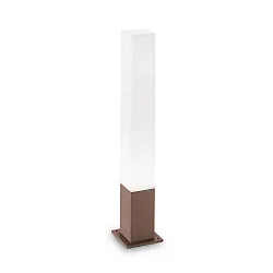 Outdoor Stehleuchte EDO OUTDOOR SQUARE, IP44, Höhe 79cm, GX53 max. 15W, Kaffeebraun