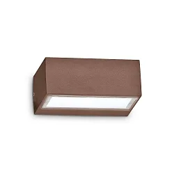 Außenwandleuchte TWIN BIG, IP44, Breite 16.5cm, inkl. G9 3.2W 3000K, Kaffeebraun