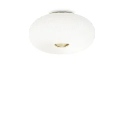 Ceiling luminaire ARIZONA , 5 flames, Ø 50cm, incl. 5x GX53 3000K, satined brass / white