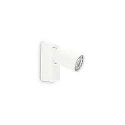 Wand-/Deckenleuchte RUDY, 1-flammig, inkl. GU10 7W 3000K, dreh-und schwenkbar, Weiß
