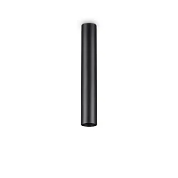 Ceiling luminaire LOOK, IP20, height 40cm / Ø 6.5cm, incl. GU10 7W 3000K, black
