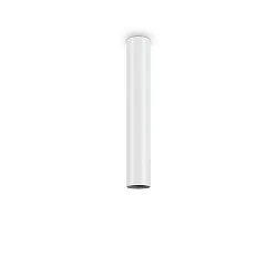 Aufbau-Deckenstrahler LOOK, IP20, zylindrisch, Höhe 40cm / Ø 6.5cm, inkl. GU10 LED (7W 3000K 540lm 50°, on-off), weiß