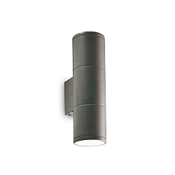 Outdoor Wandleuchte GUN SMALL, Up/Down, 2-flammig, 2x GU10, IP44, anthrazit
