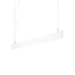 LED Pendelleuchte LINUS, 68W 3000K 3850lm 2x104°, 1-10V dimmbar, Weiß