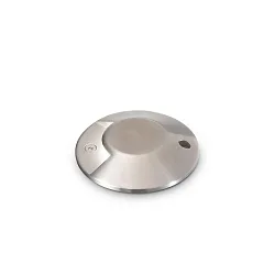 LED Boden-Einbauleuchte ROCKET-1 PT, IP65 IK08, Abstrahlung 1-seitig, CRi 90, begehbar, Stahl gebürstet / Pyrexglas, 3.5W 3000K