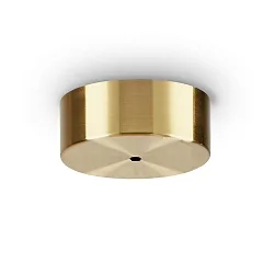 Baldachin MAGNETICO, rund, Ø 9cm, 1-fach, mittiger Auslass, magnetische Blende, messing brüniert