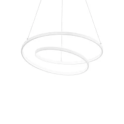 pendant luminaire OZ D60 ON-OFF round, on/off IP20, white matt 