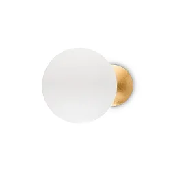 LED Wandleuchte ECLISSI, Ø 300 mm, 11W, 3000K, 940lm, IP20, einstellbarer Lichtverteiler, gold