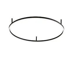LED ceiling luminaire ORACLE SLIM, Ø 90cm, 51W 3000K 4060lm, black / opal