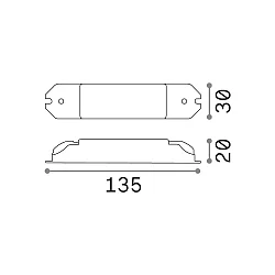 Optionaler LED-Treiber für LED Decken-Einbaustrahler LIKA, IP20, 1.4-12W, 700mA, DALI-2 / PUSH dimmbar