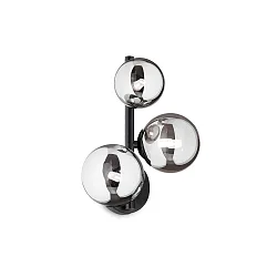 wall luminaire PERLAGE 3 flames, with switch G9 IP20, black