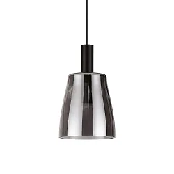 LED Pendelleuchte COCO 2, Einzelpendel, 7W, 3000K, 660lm, höhenverstellbar, Rauchglas