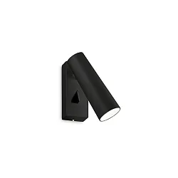 wall luminaire PIPE with switch IP20, black