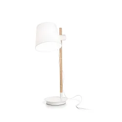 table lamp AXEL with switch, adjustable E27 IP20, white