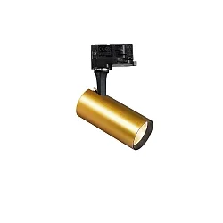 LED 3-Phasen-Schienenstrahler FOX 8W SMALL ON-OFF, CRI 80, schaltbar, verstellbar, 3000K 820lm 41°, messing