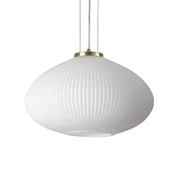Pendelleuchte PLISSE' Einzelpendel, Ø 450 mm, E14, höhenverstellbar, chrom