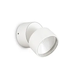 LED Wandleuchte OMEGA, rund, Ø 90 mm, 7W, 4000K, 650lm, mit verstellbarem Lichtverteiler, weiß