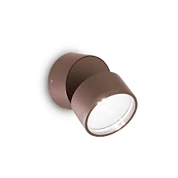 LED Wandleuchte OMEGA, rund, Ø 90 mm, 7W, 4000K, 650lm, mit verstellbarem Lichtverteiler, Kaffee