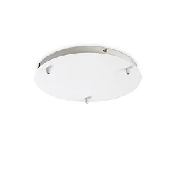 Baldachin, rund, Ø 30cm, 3-fach, weiß