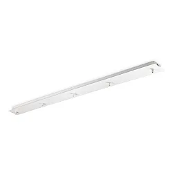 Baldachin LINEAR STANDARD, eckig, 120cm, 5-fach, Überstand-Blende, weiß