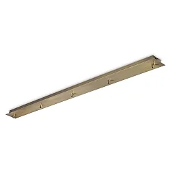canopy LINEAR STANDARD 5-fold, square, brass, burnished