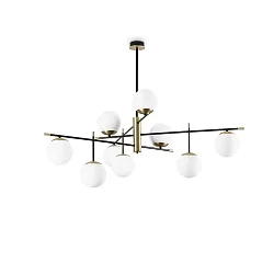 Deckenleuchte GOURMET PL9, 9xE14, schwarz