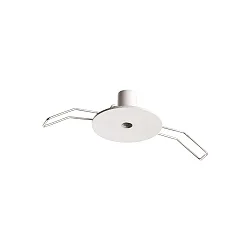 Einbau-Baldachin ROUND RECESSED, rund, Ø 4.5cm, 1-fach, mit Einbaufedern, weiß