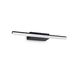 LED Wand-/Spiegelleuchte RIFLESSO, 42cm, 11W, 3000K, 1100lm, CRI>80, IP44, schwarz